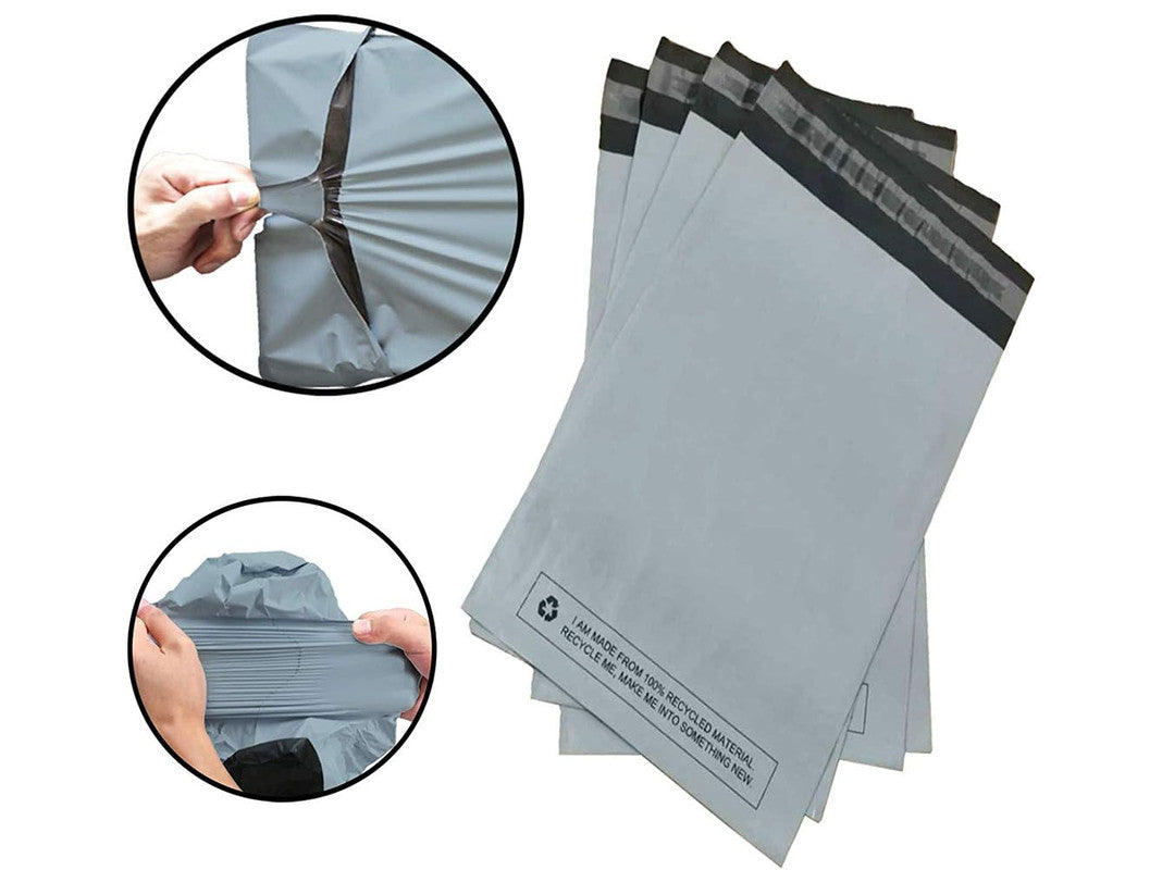 Durable Grey Polythene Mailing Bags – Self Adhesive, Waterproof & Lightweight