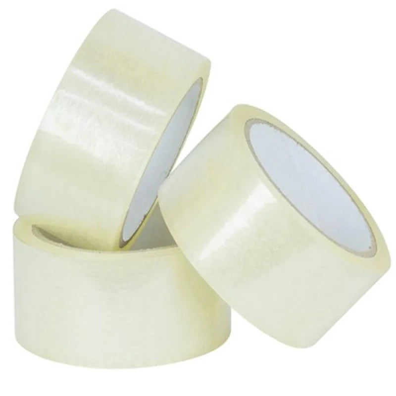 Clear Packaging Tape 24mm x 91m (50 Micron) – Pack of 4